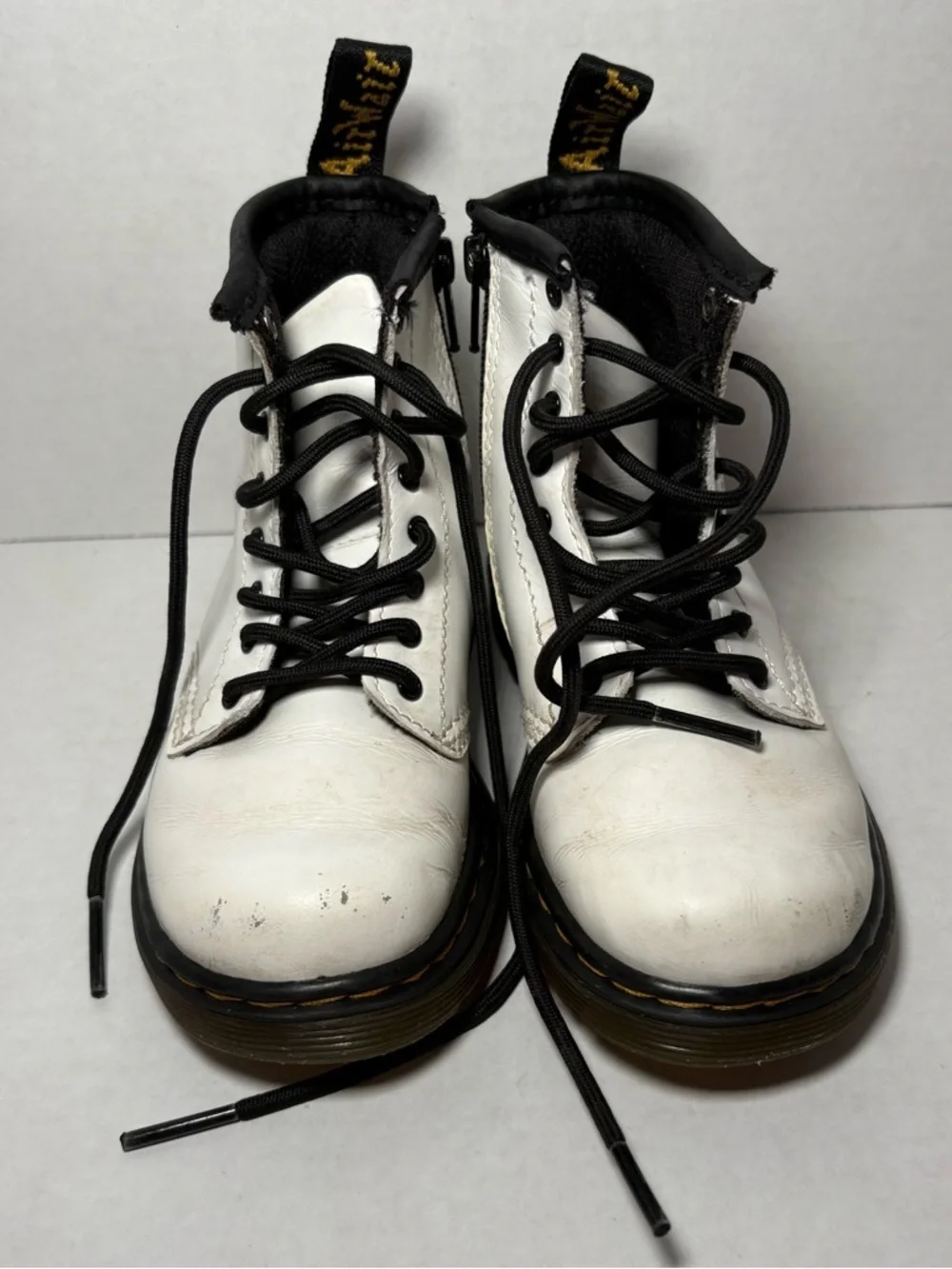 Dr Martens Doc Marten White Combat Boots Toddler Girls 8